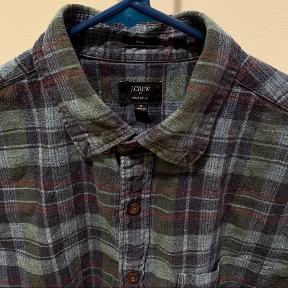 Men’s J Crew homespun cotton button down - Picture 3 of 4
